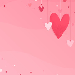 Heart background design illustration