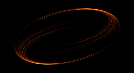 Wall Mural - abstract background. luminous swirling. elegant glowing circle. bright spiral. glow ribbon. empty sp