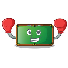 Wall Mural - boxing billiard table in shape of cartoon