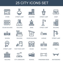 Poster - 25 city icons