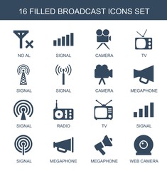 Wall Mural - broadcast icons