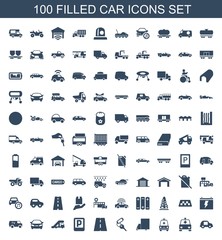 Wall Mural - car icons