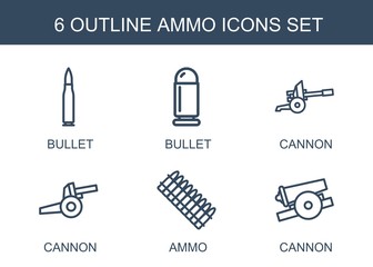 Wall Mural - ammo icons