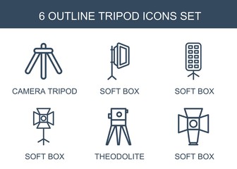 Wall Mural - tripod icons