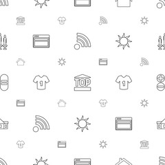 Poster - website icons pattern seamless white background