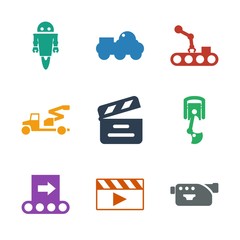 Sticker - production icons