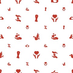 Poster - hope icons pattern seamless white background