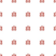 Poster - candle icon pattern seamless white background