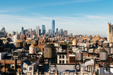 Fototapeta Nowy Jork - High angle view of the skyline of Manhattan