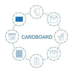 Poster - 8 cardboard icons