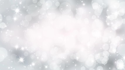 Wall Mural - Light hearts appear on the glowing grey background. Valentines Day holiday abstract loop animation.