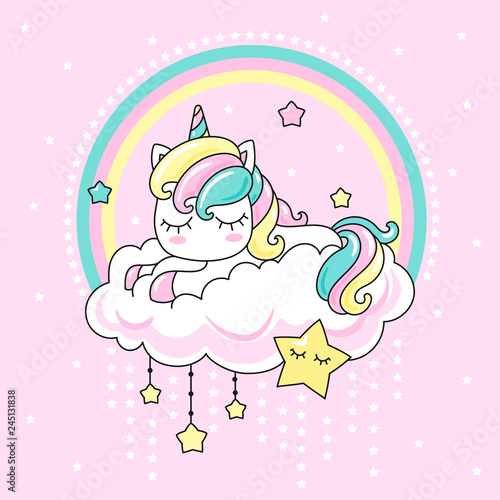 Rainbow Unicorn Gambar Unicorn Kartun - kumpulan gambarku