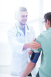 © ASDF - doctor doing a routine inspection of the patient