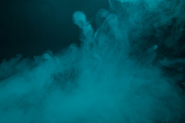  Colorful smoke close-up on a black background