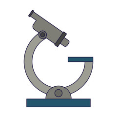 Poster - Microscope science symbol isolated