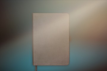 Canvas Print - Blank notebook on a white background