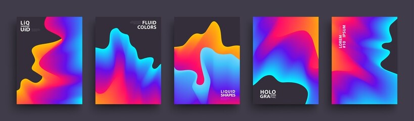 set of abstract gradient wavys. modern covers template design for presentation, magazines, flyers, s