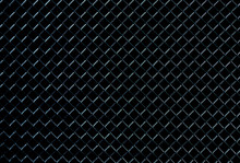 Texture Metal Grid On A Black Background