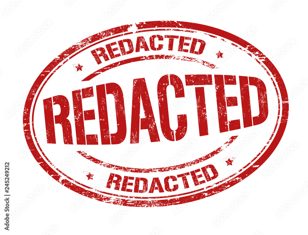 Redacted sign or stamp Stock Vector | Adobe Stock