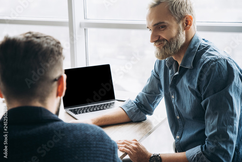 Discussion About Ideas Two Young Modern Men In Smart Casual Wear