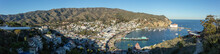View Of Avalon Harbor On Catalina Island In The Early Sunrise Light.