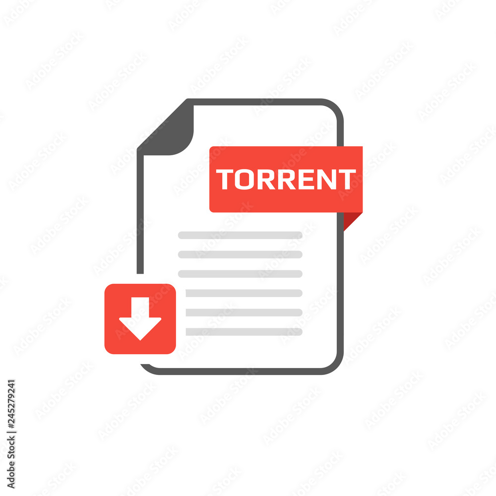 Download TORRENT file format, extension icon Stock Vector | Adobe Stock