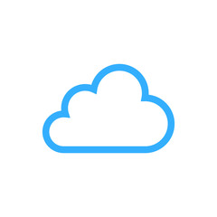 Poster - cloud icon outline vector