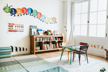 Wall Mural - Classroom of kindergarten interior design
