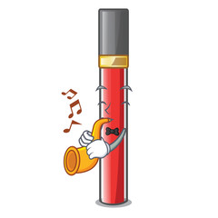 Sticker - With trumpet lip gloss in dompeet mekaup cartoons