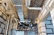 © FedotovAnatoly - Ventilation system and electrical cables in a building under construction