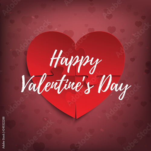 Happy Valentines Day Banner Greeting Card Or Brochure Template