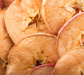 dried apples background