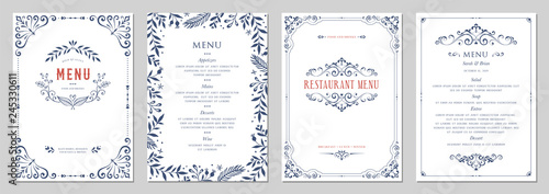 Fotomural Ornate classic templates set in vintage style