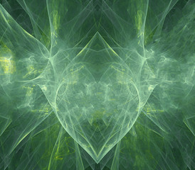 Canvas Print - artistic abstract fractal 3d computer generated pure colorful energy field artwork