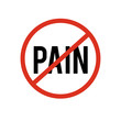 © Turgay Gasimli - No pain icon. No pain icon vector. Linear style sign for mobile concept and web design. No pain symbol illustration. vector graphics - Vector