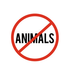 no animals icon. No animals icon vector. Linear style sign for mobile concept and web design. No animals symbol illustration. vector graphics - Vector	