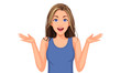© Pallavi - Vector illustration of beautiful teenage girl with different facial expression 7