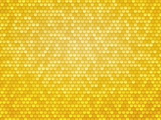  gold metal hexagon texture