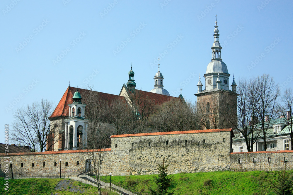 Basilica of St. Margaret. Nowy Sacz, Poland. - obrazy, fototapety, plakaty 