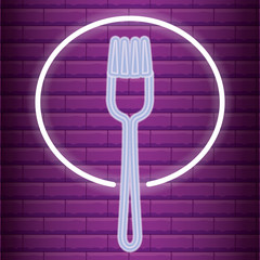 Canvas Print - Fork icon image