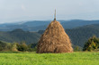 haystack in field
