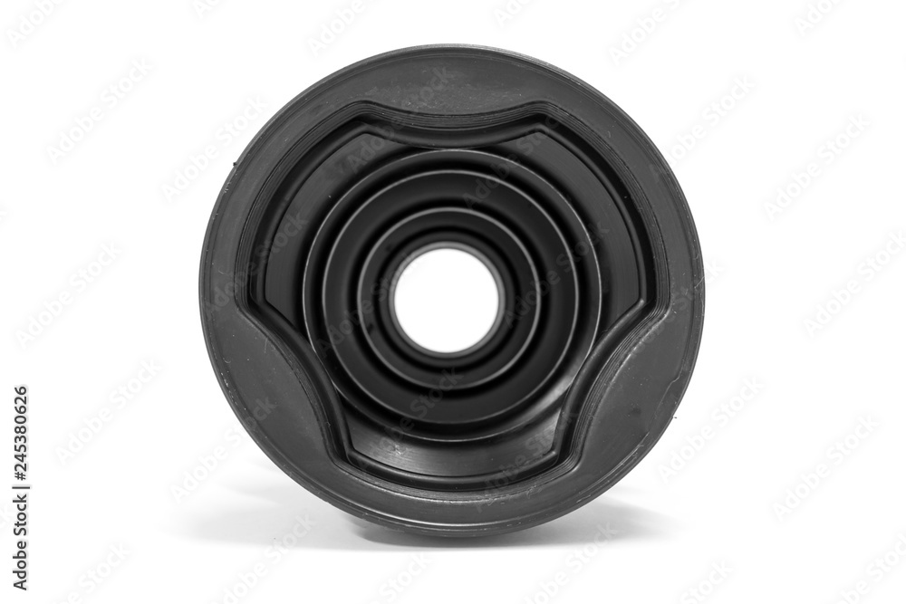 Inside of drive shaft boot on white background, Car Spare part. Stock ...