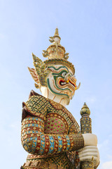 Giant sculpture in Wat Phra Kaew