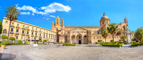 Wall Mural - Cathedral church in Palermo. Sicily, Italy