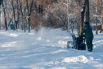 snow removal in the park