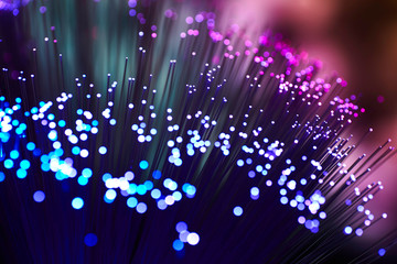 glowing fiber optic arts