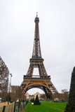 Fototapeta Boho - View at Eiffel Tower from the Champ de Mars (Field of Mars)