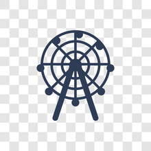 Ferris Wheel Icon Vector