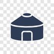 Yurt icon vector