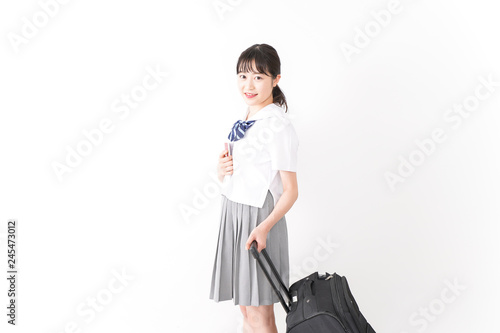 海外留学 修学旅行をする若い女子高校生stock Photo Adobe Stock